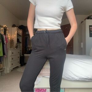 forever 21 black mid rise activewear sweatpants